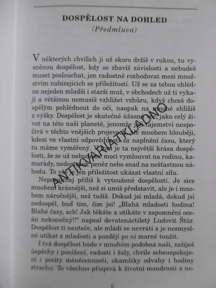 ROZHOVORY O DOSPÍVÁNÍ, IVAN ŠTÚR, **an