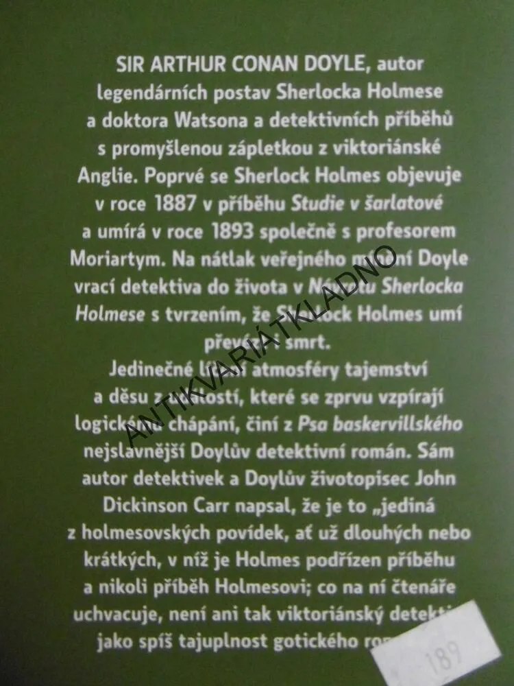 PES BASKERVILLSKÝ, THE HOUND OF THE BASKERVILLES, SIR ARTHUR CONAN DOYLE, DVOJJAZYČNÉ, **an