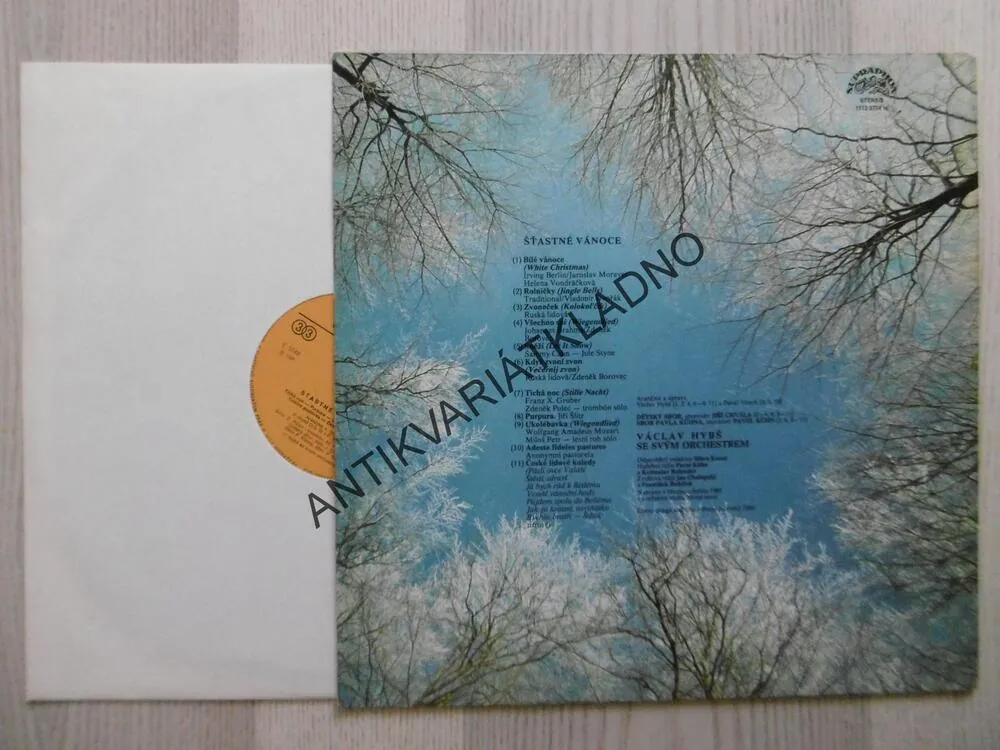 ŠŤASTNÉ VÁNOCE, VÁCLAV HYBŠ- AUTOGRAM, 1983, LP