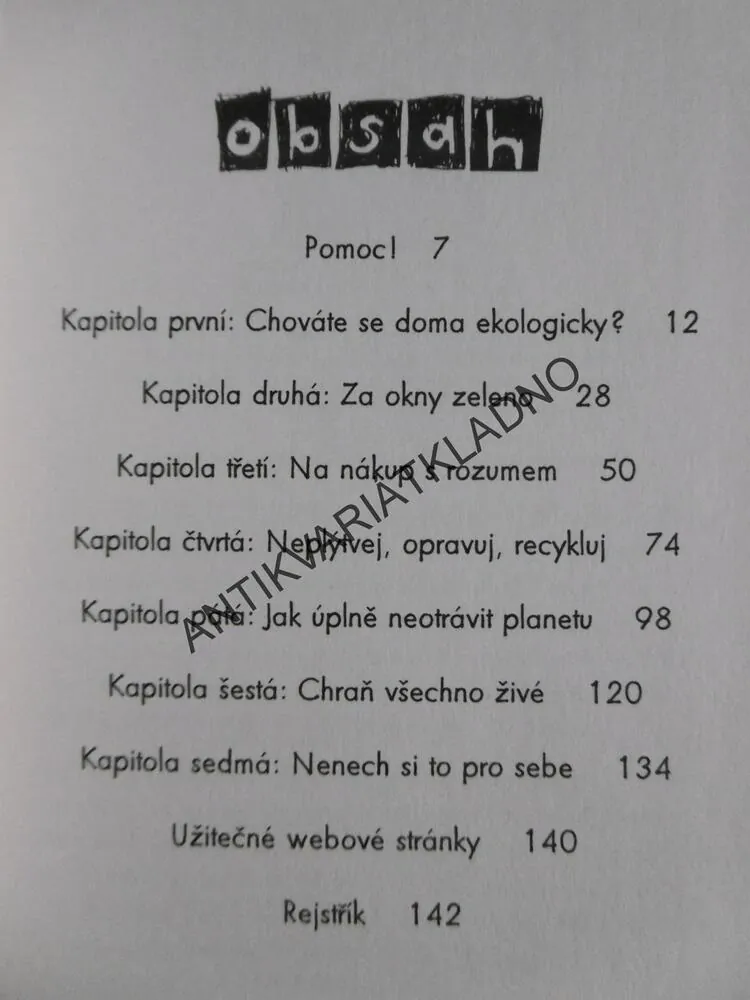 I TY MŮŽEŠ ZACHRÁNIT PLANETU, JACQUIE WINES, **an