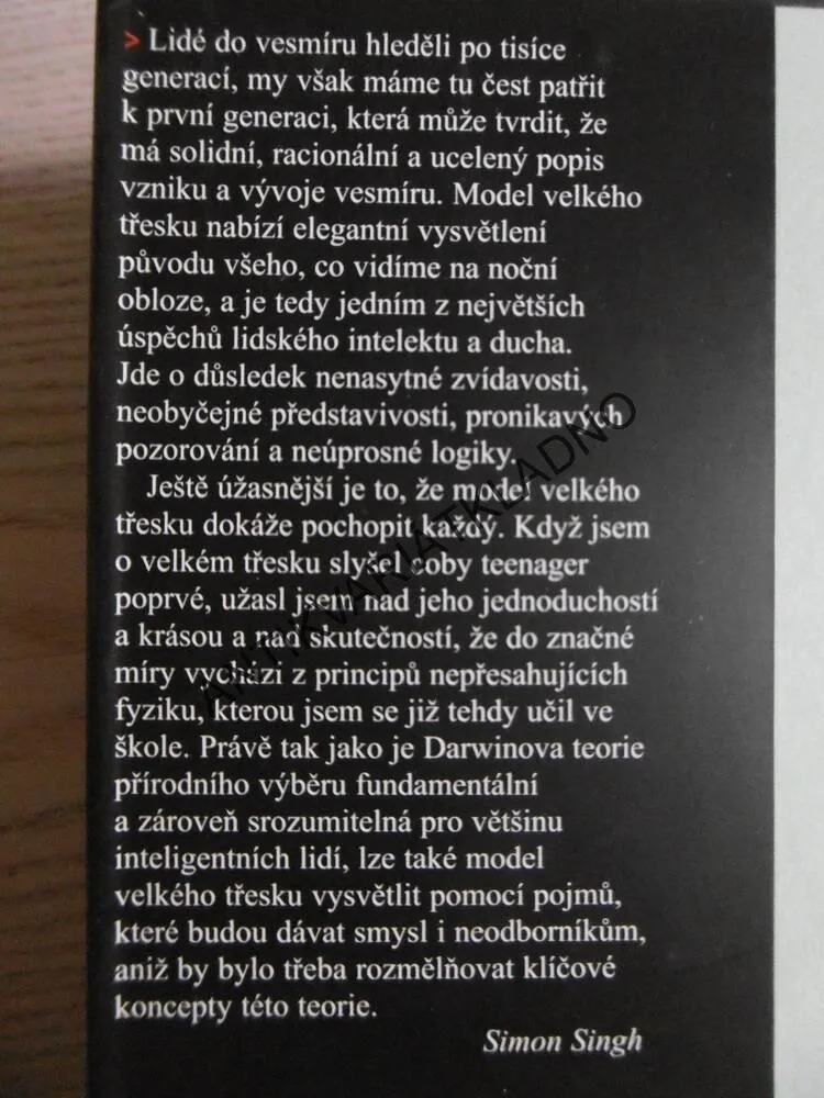 VELKÝ TŘESK, SIMON SINGH, **an