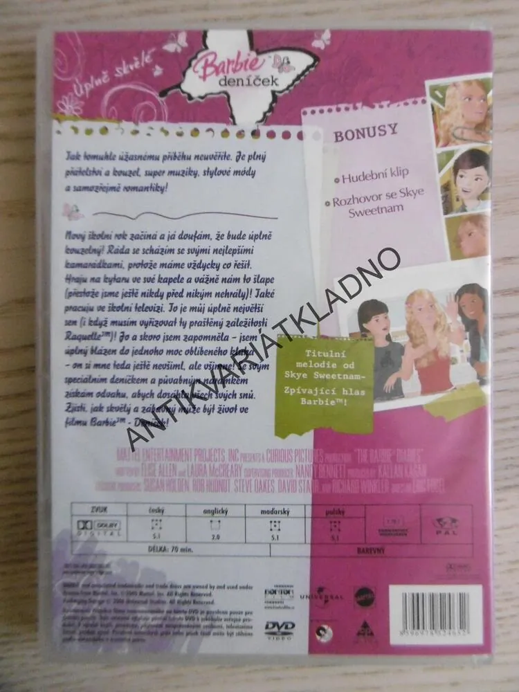 BARBIE DENÍČEK, DVD FILM