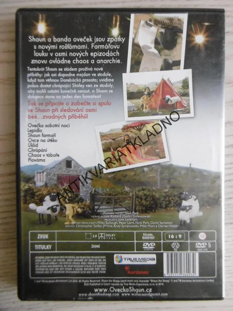 OVEČKA SHAUN, OVEČKA SOBOTNÍ NOCI, DVD FILM