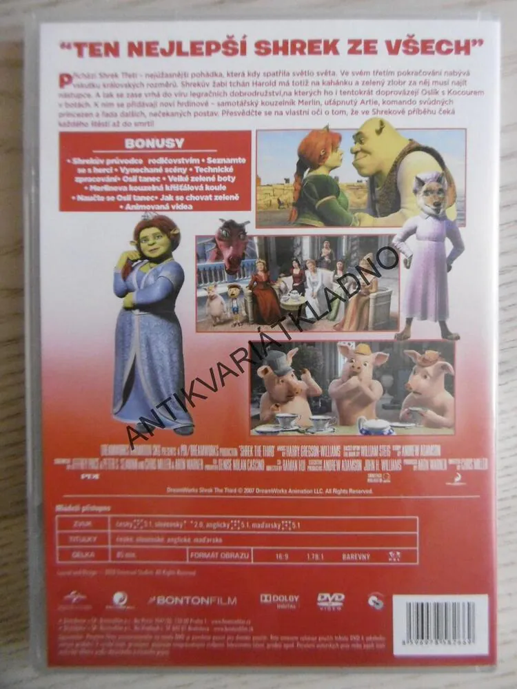 SHREK TŘETÍ, DVD FILM