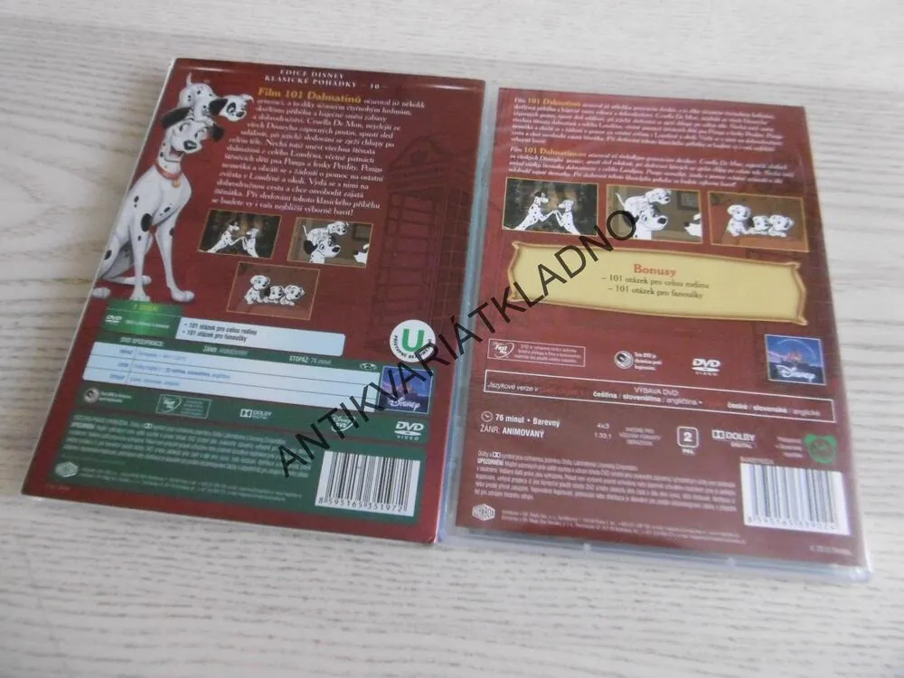 101 DALMATINŮ, DVD FILM WALT DISNEY