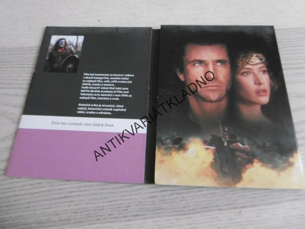 STATEČNÉ SRDCE, MEL GIBSON, DVD FILM