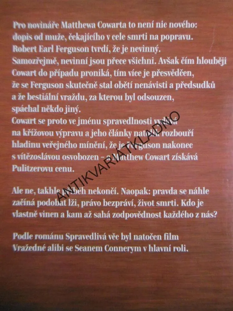 SPRAVEDLIVÁ VĚC, JOHN KATZENBACH, **an