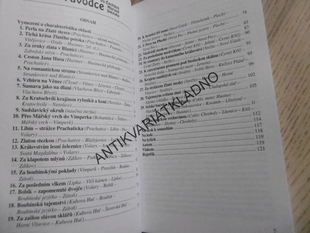 PRŮVODCE PO ČECHÁCH, MORAVĚ, SLEZSKU, ŠUMAVA - PRACHATICKO A VIMPERSKO, **an