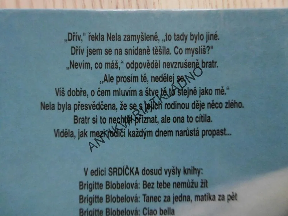 UŽ NIKDY TO NEBUDE JAKO DŘÍV, BRIGITTE BLOBELOVÁ, **an