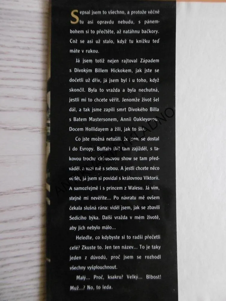 NÁVRAT MALÉHO VELKÉHO MUŽE, THOMAS BERGER, **an