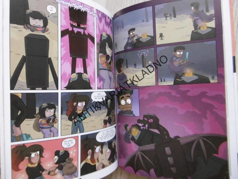 MINECRAFT: PRVNÍ KNIHA PŘÍBĚHŮ, KOMIKS, SFÉ R. MONSTER, **an