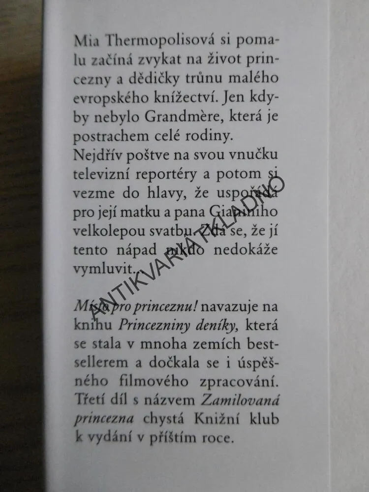MÍSTO PRO PRINCEZNU!, MEG CABOTOVÁ, **an