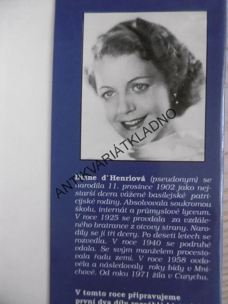 MANŽELKOU MATČINA MILENCE, DIANE D'HENRIOVÁ, **an