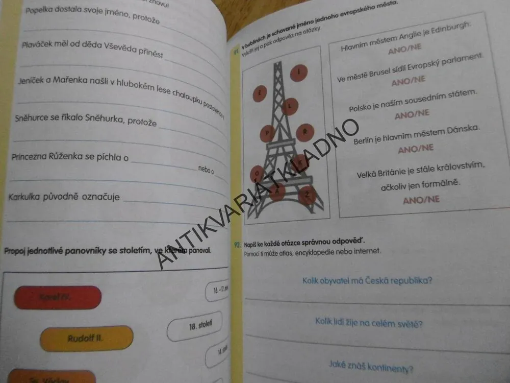 PROCVIČOVÁNÍ PRO 3.TŘÍDA, DOMÁCÍ PRACOVNÍ SEŠIT, BEČKOVÁ,