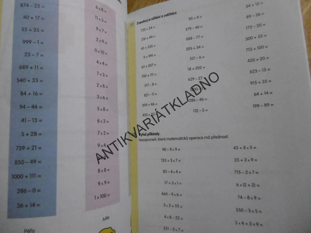 MATEMATIKA PRO 3.TŘÍDA, DOMÁCÍ PRACOVNÍ SEŠIT, BEČKOVÁ,
