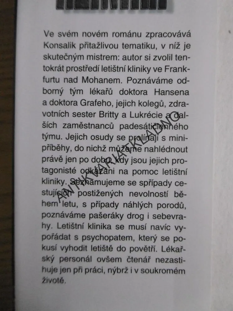 LETIŠTNÍ KLINIKA, HEINZ G. KONSALIK, **an