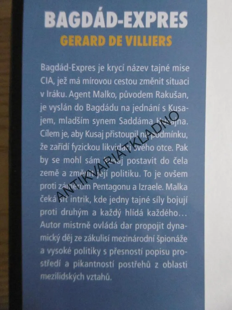 SAS BAGDÁD-EXPRES, GERARD DE VILLERS, **an
