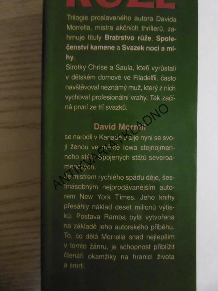 BRATRSTVO RŮŽE, DAVID MORRELL, **an