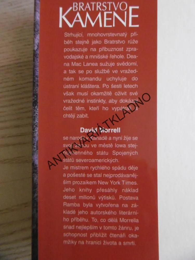 BRATRSTVO KAMENE, DAVID MORRELL, **an