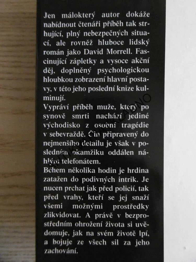 ZE ZOUFALSTVÍ, DAVID MORRELL, **an