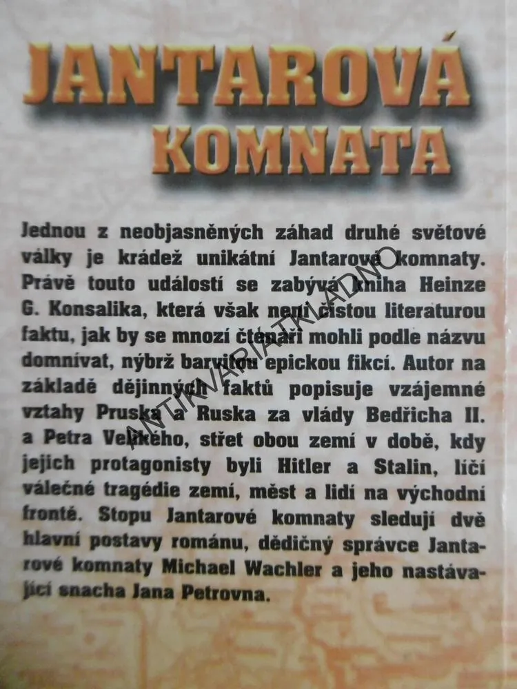 JANTAROVÁ KOMNATA, HEINZ G.KONSALIK, **an