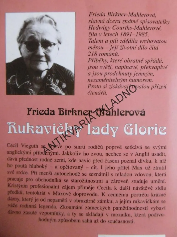 RUKAVIČKY LADY GLORIE, FRJEDA BIRKNER-MAKLEROVÁ, **an
