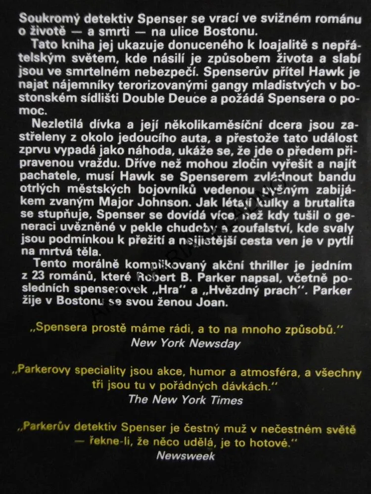 ČERNÁ ČTVRŤ, ROBERT B. PARKER, **an