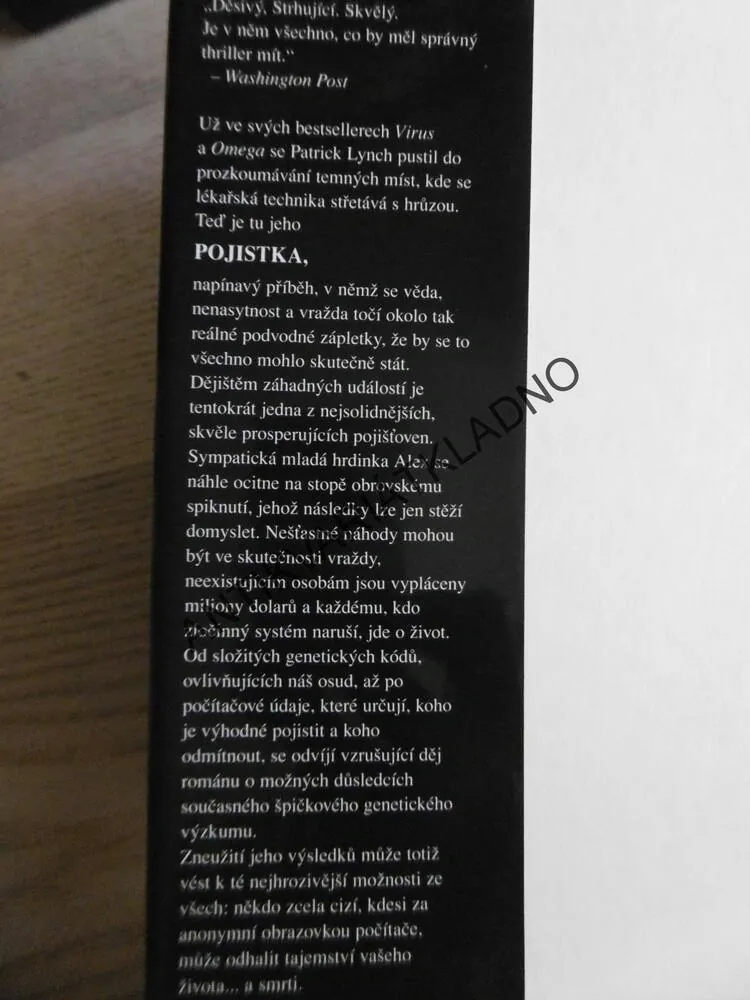 POJISTKA, PATRICK LYNCH, **an