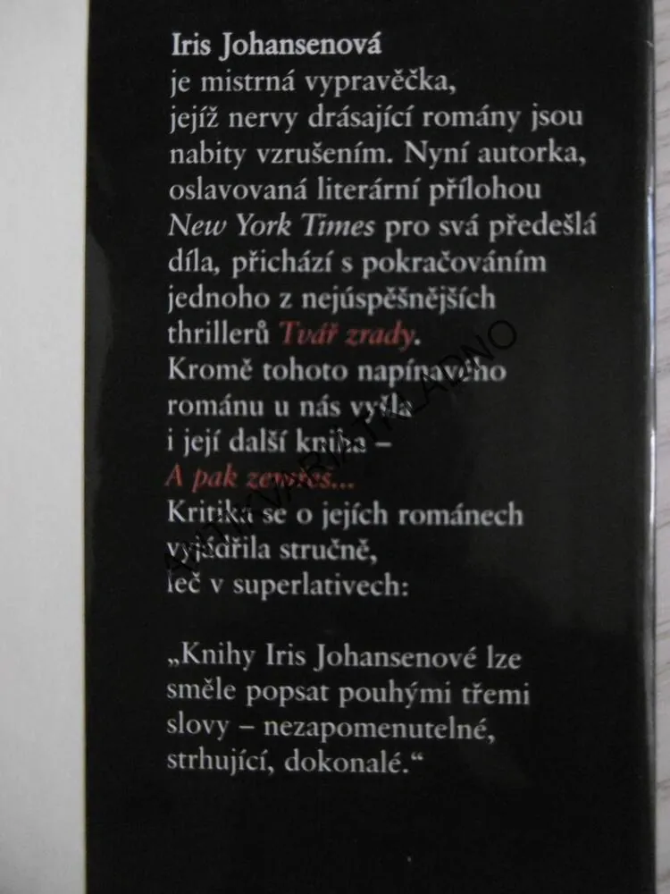 VRAŽEDNÁ HRA, IRIS JOHANSEN, **an