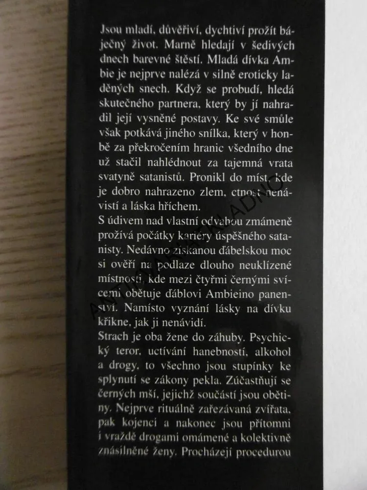 ZPOVĚĎ ĎÁBLOVY MILENKY, DANIELLE MICHAUD, **an