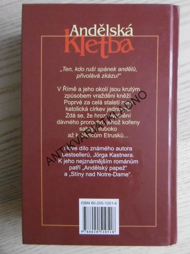 ANDĚLSKÁ KLETBA, JÖRG KASTNER, **an