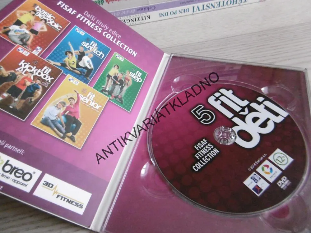 FIT DĚTI, FISAF FITNESS, 5., CVIČENÍ, DVD FILM
