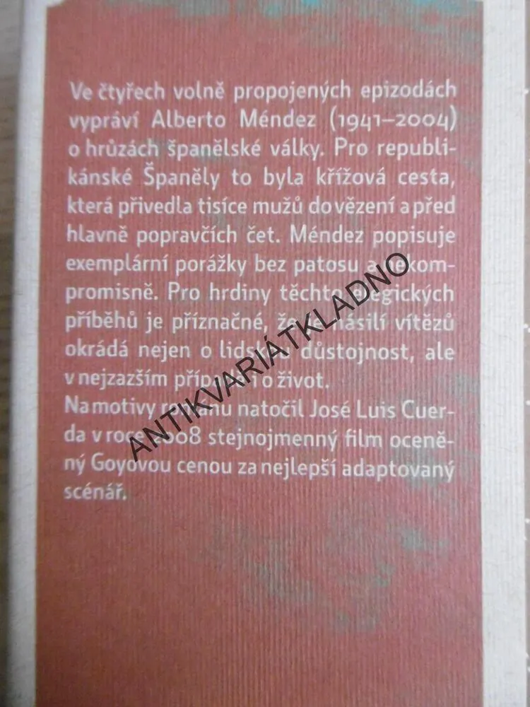 SLEPÉ SLUNEČNICE, ALBERTO MENDÉZ, **an
