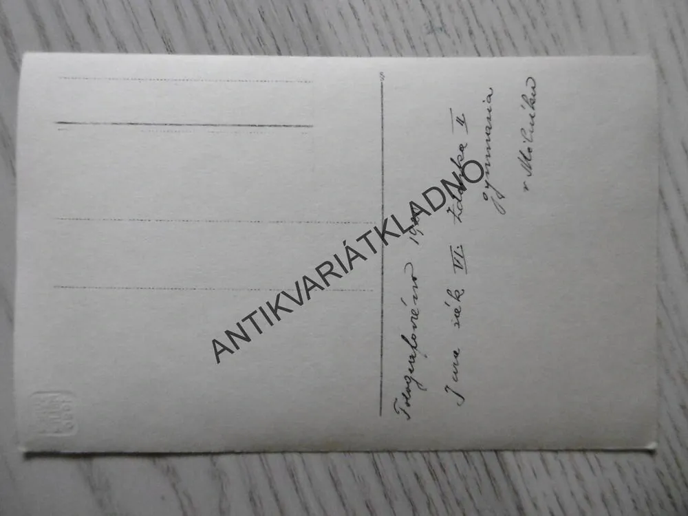 DÍVKA, CHLAPEC ŽÁCI GYMNÁZIA MĚLNÍK, FOTO SYNEK MĚLNÍK, 1920, FOTOPOHLEDNICE,