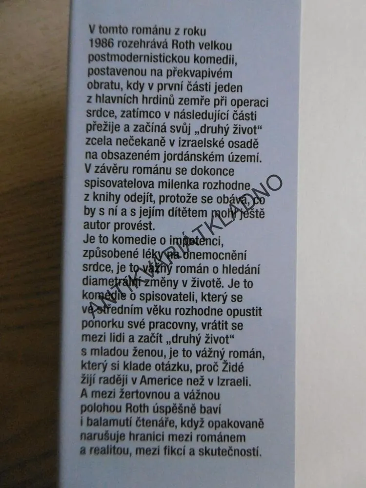 DRUHÝ ŽIVOT, PHILIP ROTH, **an