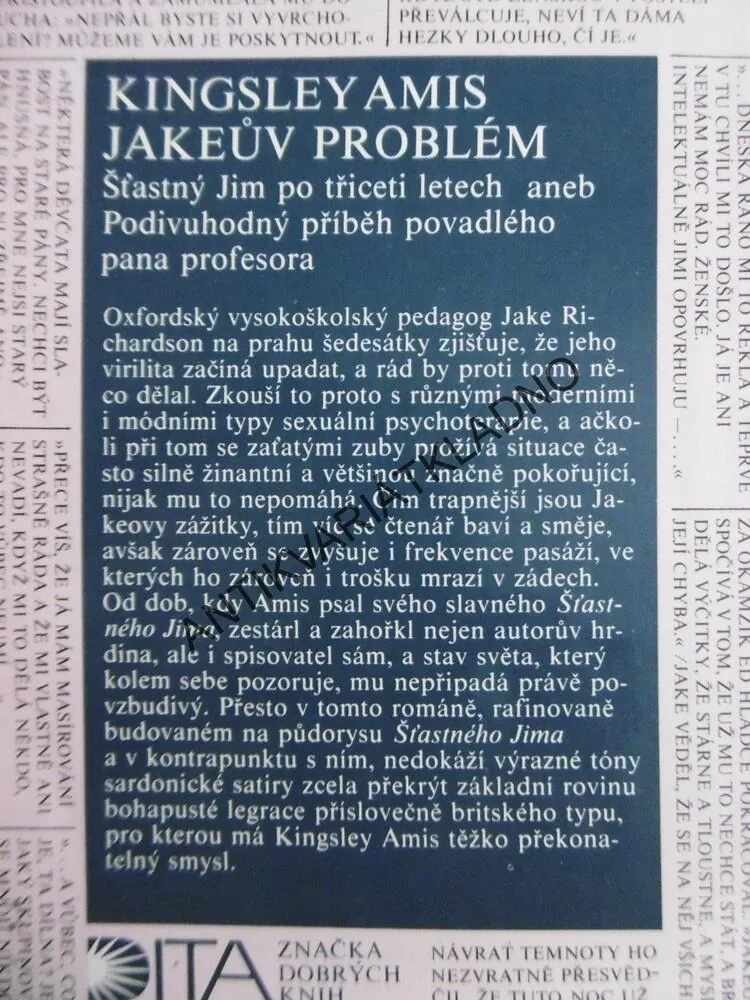 JAKEŮV PROBLÉM, KINGSLEY AMIS, **an
