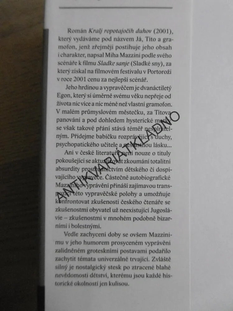 JÁ, TITO A GRAMOFON, MIHA MAZZINI, **an