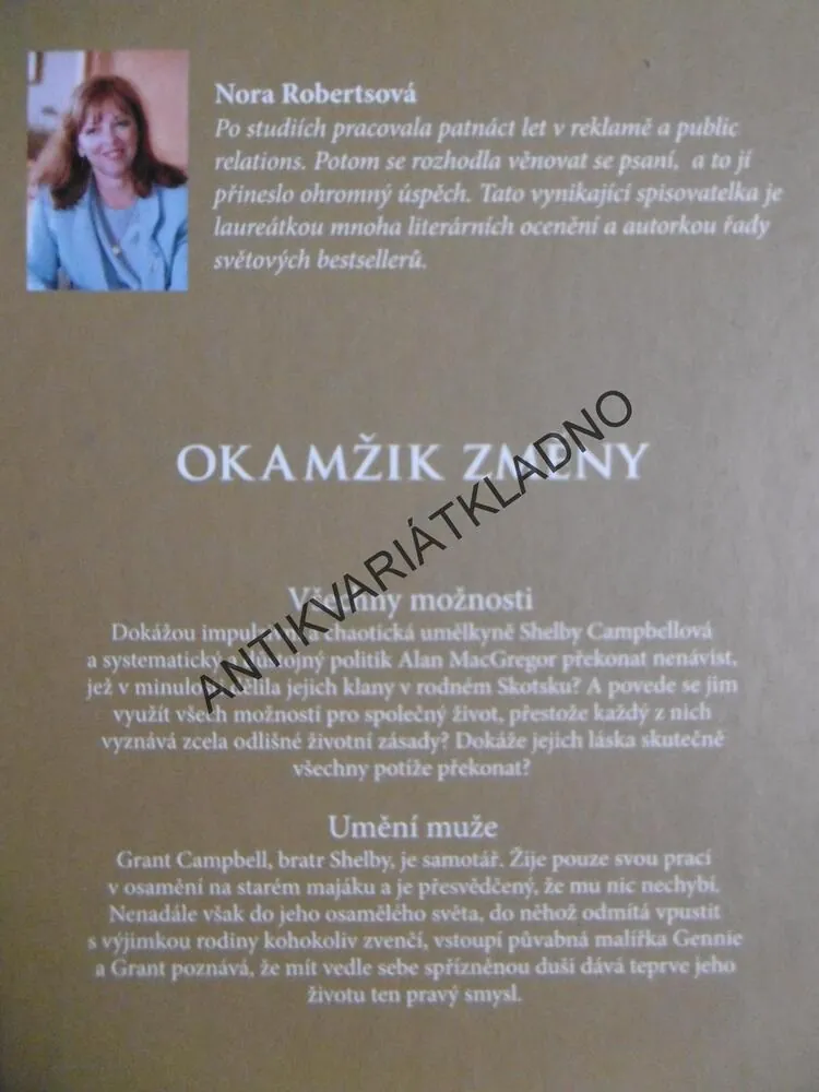 OKAMŽIK ZMĚNY, NORA ROBERTSOVÁ, **an