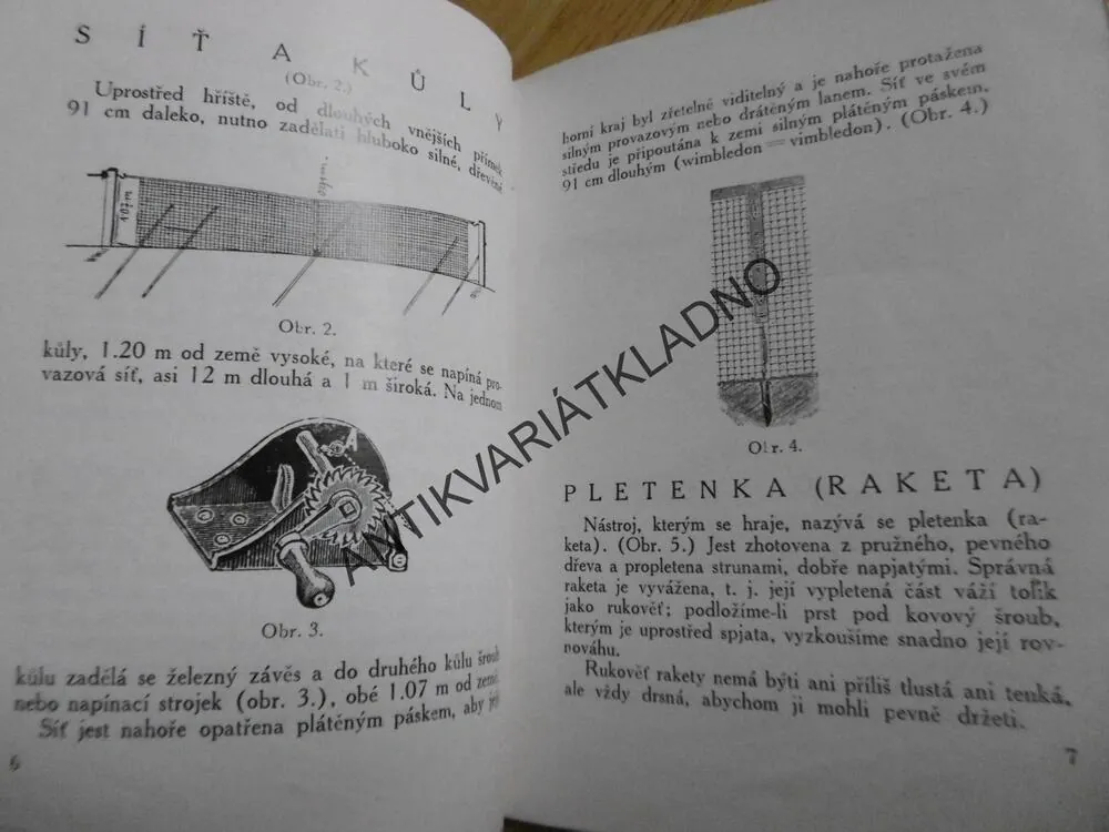 STRUČNÝ NÁVOD JAK HRÁT LAWN-TENNIS, TENIS, 