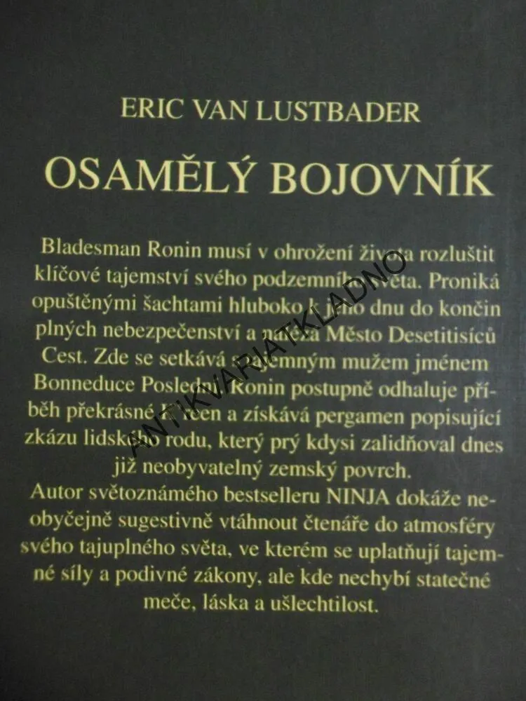 OSAMĚLÝ BOJOVNÍK, ERIC LUSTBADER, **an