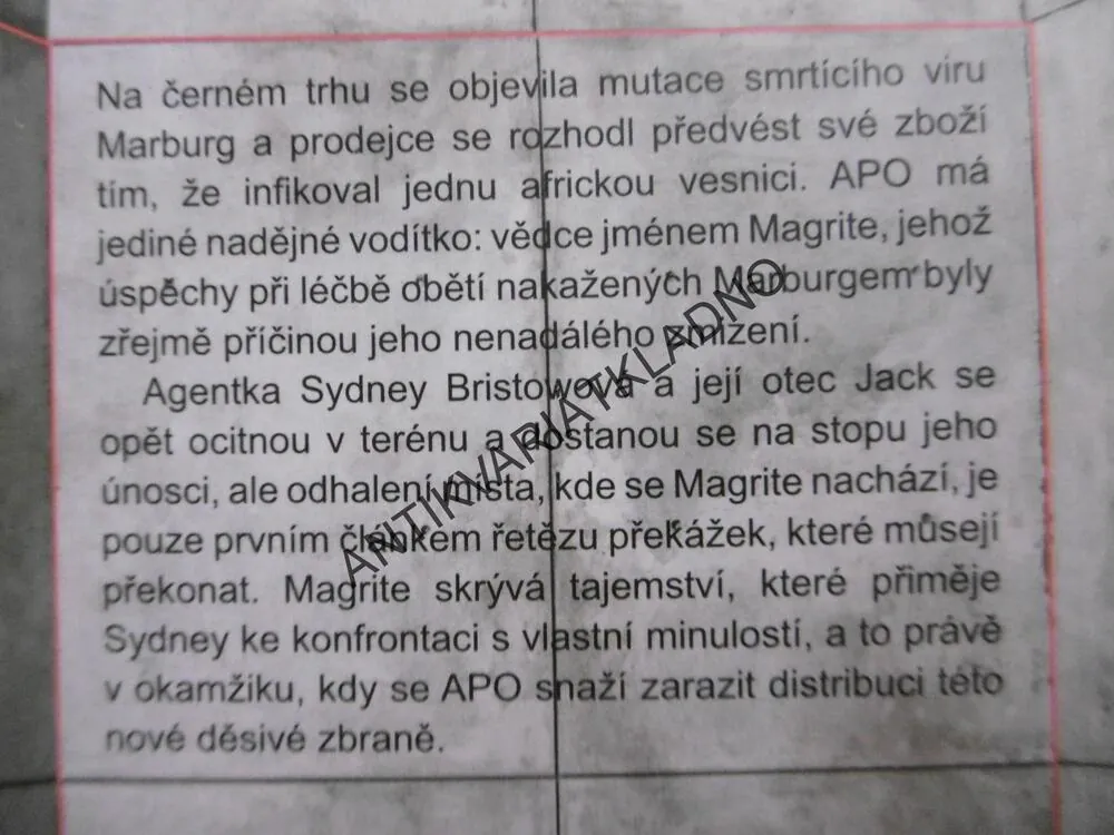 ALIAS VRAŽEDNÝ VIRUS, KIRSTEN BEYEROVÁ, **an
