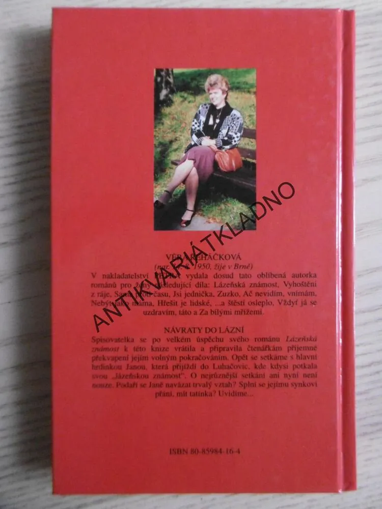 NÁVRATY DO LÁZNÍ, VĚRA ŘEHÁČKOVÁ, **an