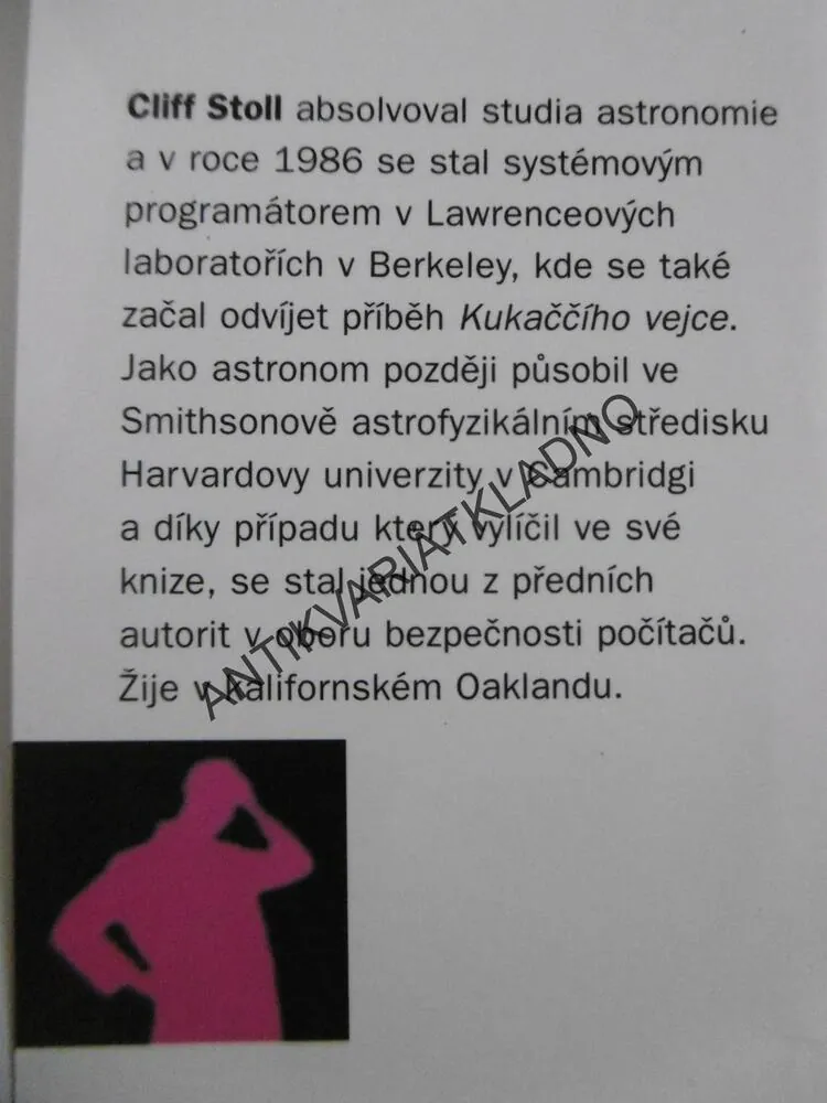 KUKAČČÍ VEJCE, CLIFF STOLL, **an