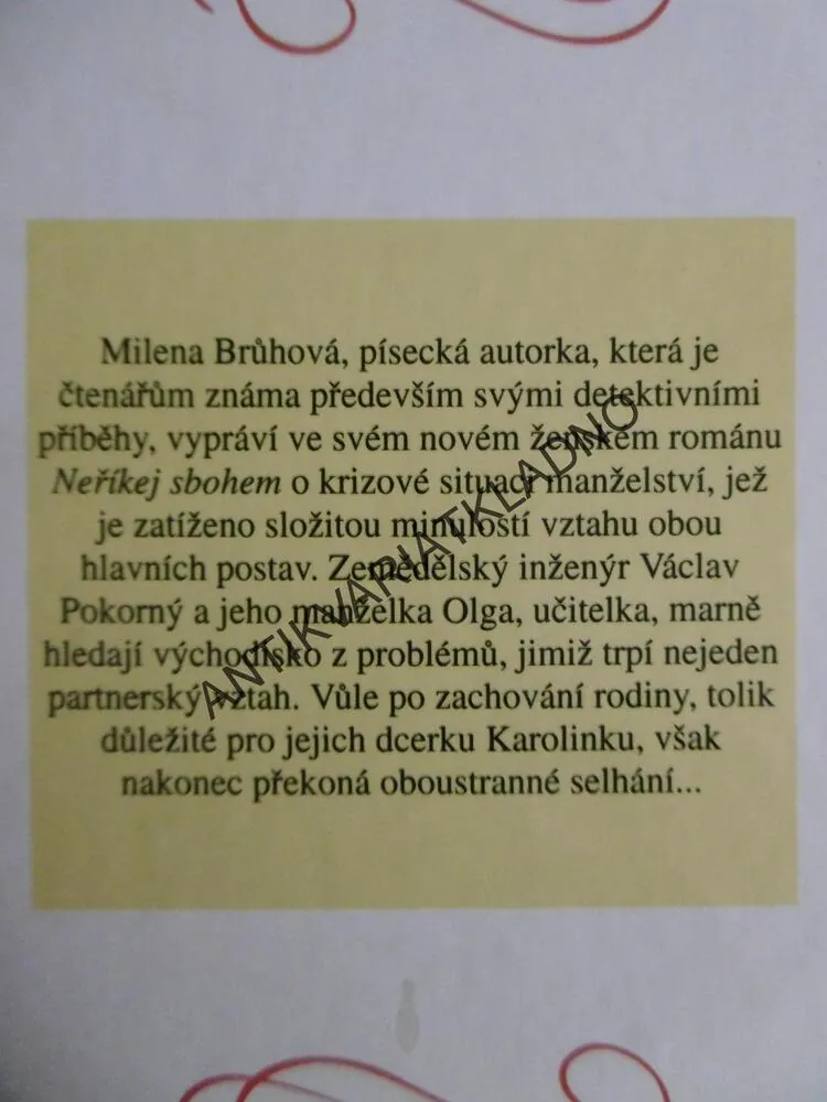NEŘÍKEJ SBOHEM, MILENA BRŮHOVÁ, **an
