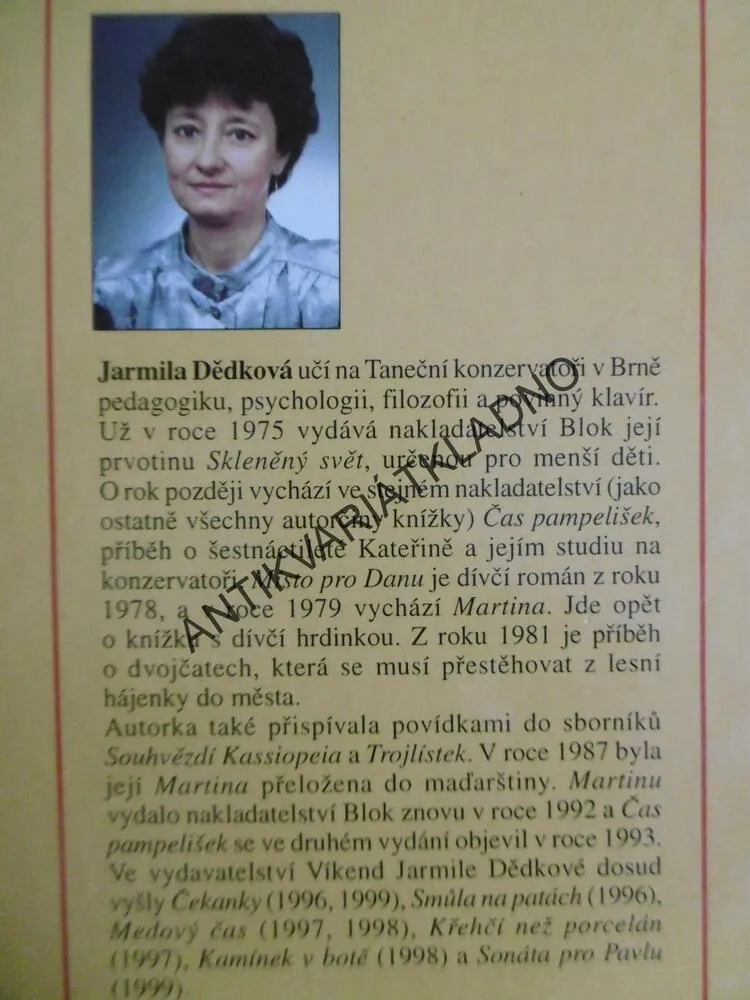 ČEKANKY, JARMILA DĚDKOVÁ, **an