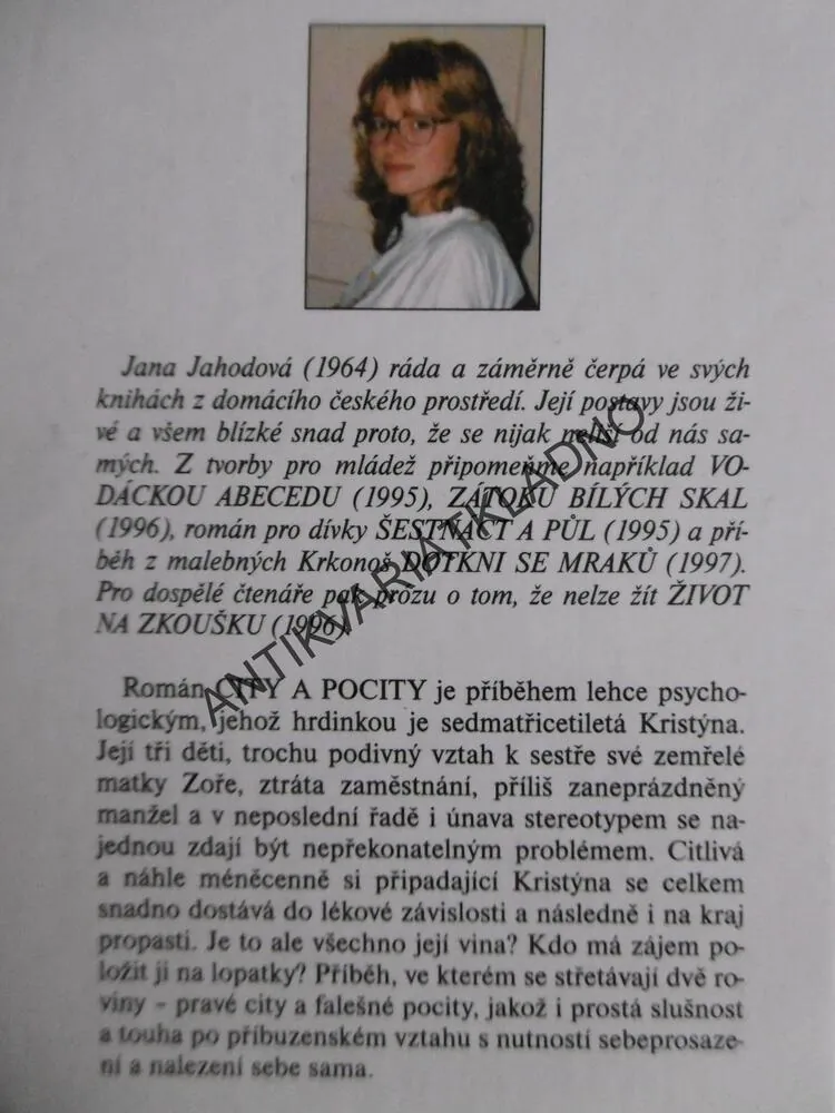CITY A POCITY, JANA JAHODOVÁ, **an