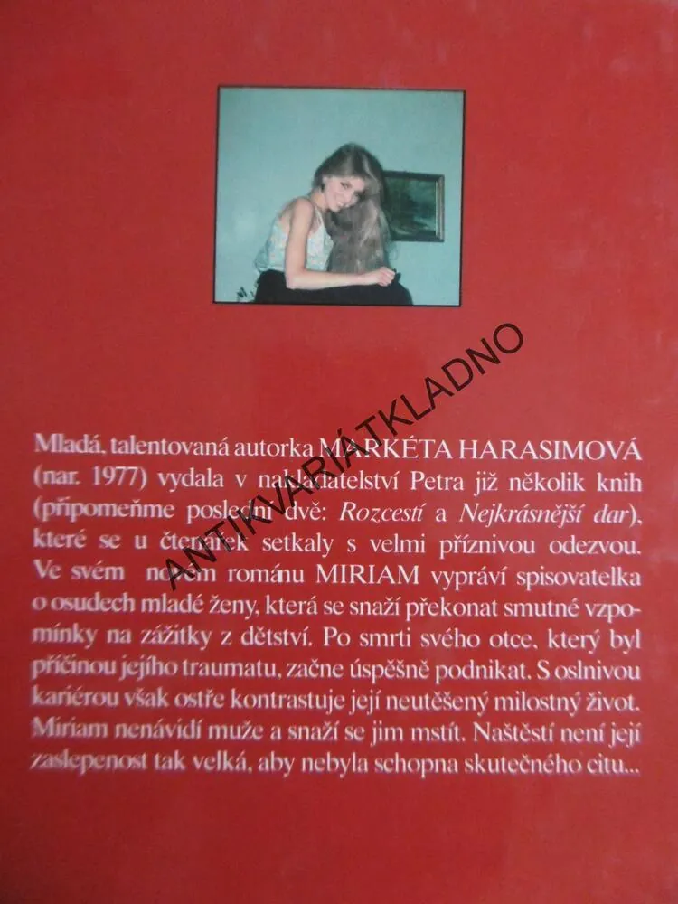 MIRIAM, MARKÉTA HARASIMOVÁ, **an