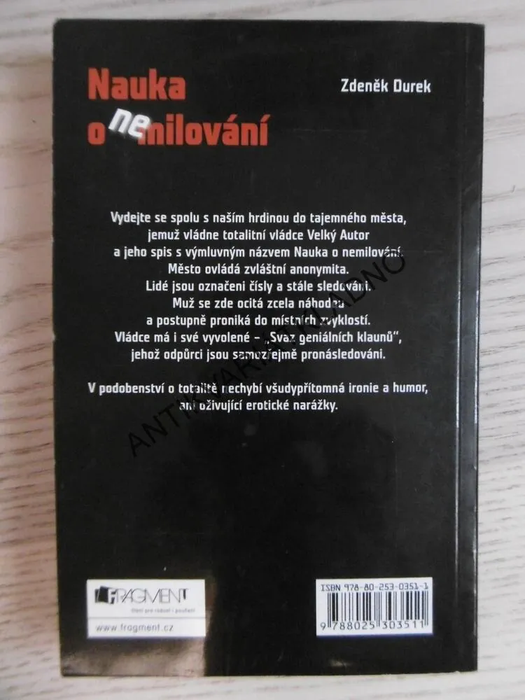 NAUKA O NEMILOVÁNÍ, ZDENĚK DUREK, **an