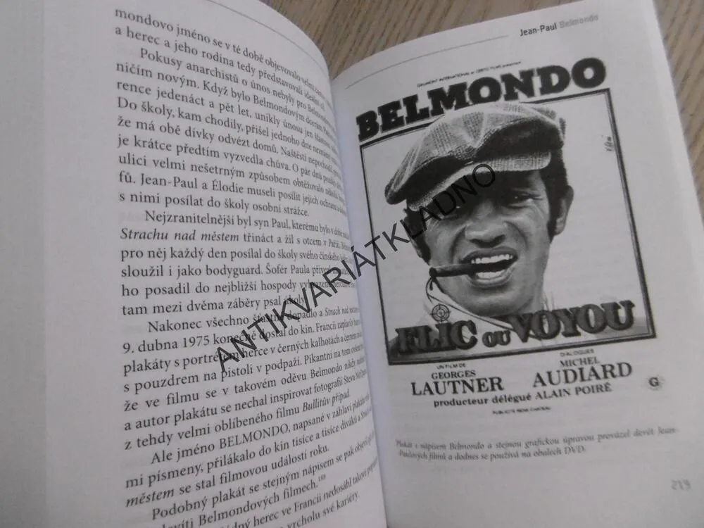 JEAN PAUL BELMONDO, JIŘÍ ŽÁK, HEREC, FILM, **an