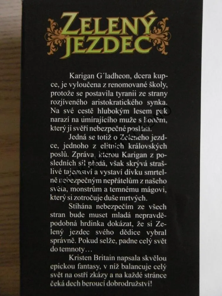ZELENÝ JEZDEC, KRISTEN BRITAIN, **an